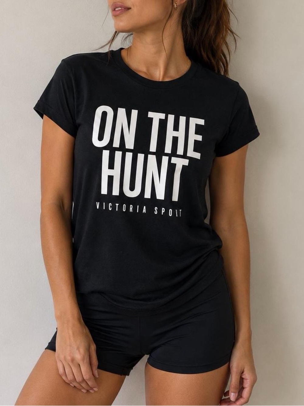Victoria Sport "On The Hunt" Graphic Activewear Tee - Size XS